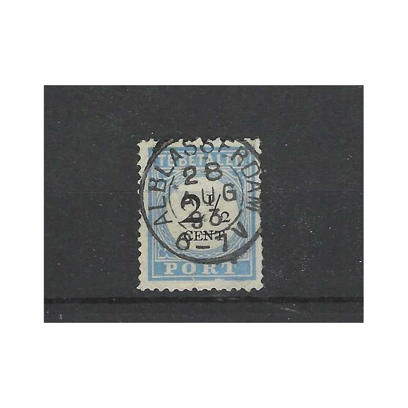 Nederland P5D-III  Port 1881 "ALBLASSERDAM 1893" VFU/gebr  CV 20+ €