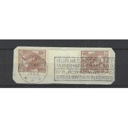 Nederland 61c KEERDRUK Wilhelmina op briefstukje VFU/gebr   CV  1250 €