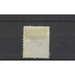 Nederland 21 Willem III 1872  "RUMPT" langstempel VFU/gebr  CV 25+ €
