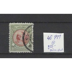Nederland 48PM Wilhelmina  met plaatfout VFU/gebr  CV 950+ €