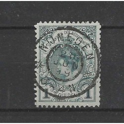Nederland 49  Kroningsgulden "NIJMEGEN 1899" grootrond VFU/gebr  CV 150+ €