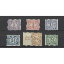 Nederland 50-55 Cijfer 1899  MNH/postfris  CV 75 €