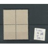 Suriname 62 blok van 4 Kroontjes-opdruk  VFU/gebr  CV 280+ €