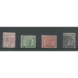 Suriname 4 LEUKE STEMPELS  VFU/gebr  CV ?? €