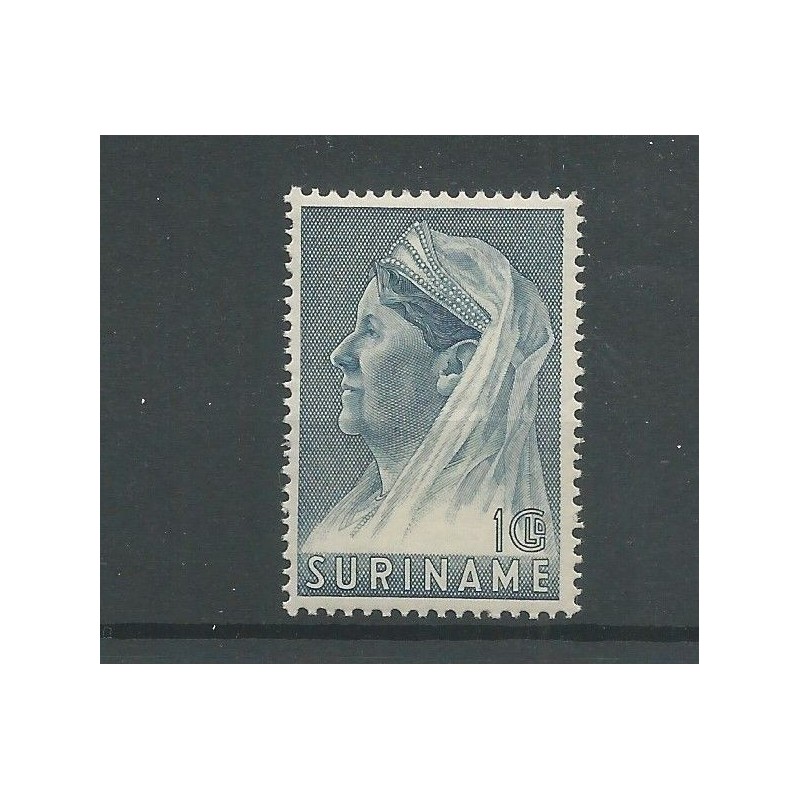 Suriname 176 Wilhelmina 1 Gld MNH/postfris CV 30 € Suriname 176 Wilhelmina 1 Gld MNH/postfris CV 30 €