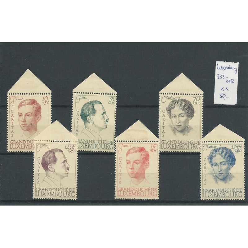 Luxemburg 333-338 Charitas 1939 MNH/postfris CV 50 € Luxemburg 333-338 Charitas 1939 MNH/postfris CV 50 €
