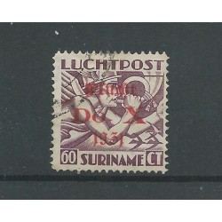 Suriname  LP12f  DO-X zonder punt  VFU/gebr  CV 190 €