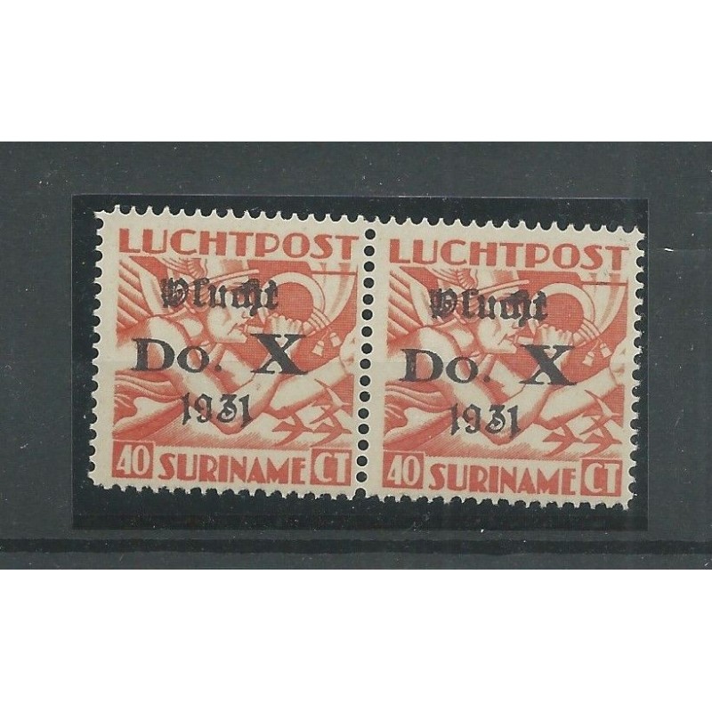 Suriname LP11 Paartje DO-X MNH/postfris CV 200 € Suriname LP11 Paartje DO-X MNH/postfris CV 200 €