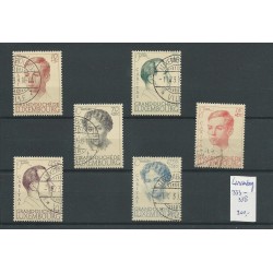 Luxemburg  333-338 Charitas 1939 VFU/gebr CV 200 €