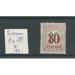 Suriname P15-III  Port 1911  MH/ongebr  CV 120 €