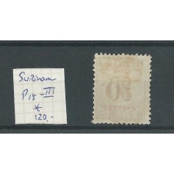 Suriname P15-III  Port 1911  MH/ongebr  CV 120 €