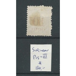Suriname P15-III  Port 1911  MH/ongebr  CV 120 €