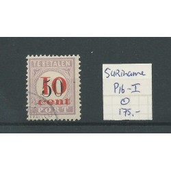 Suriname P16-I  Port 1911  VFU/gebr  CV 175 €