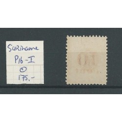 Suriname P16-I  Port 1911  VFU/gebr  CV 175 €