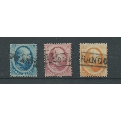Nederland 4-6 Willem III 1864-set  VFU/gebr  CV 150 €