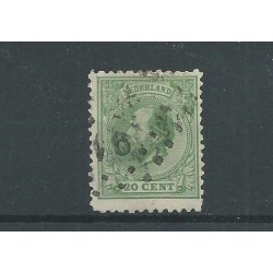 Nederland 24E 11,5x12 kl.gt   Willem III   VFU/gebr  CV 100 €