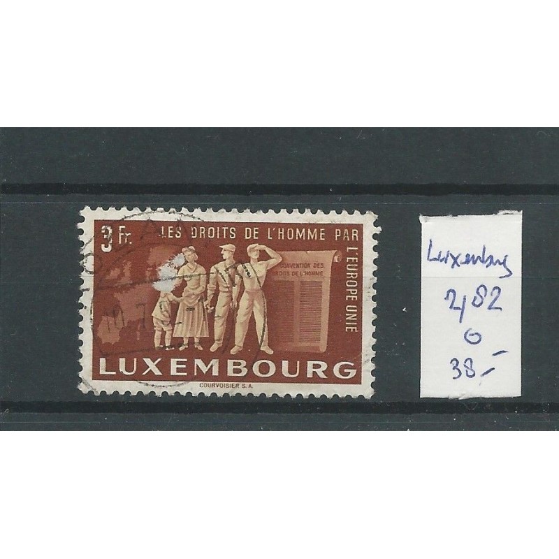 Luxemburg 482 Europäise Einigung VFU/gebr CV 38 € Luxemburg 482 Europäise Einigung VFU/gebr CV 38 €