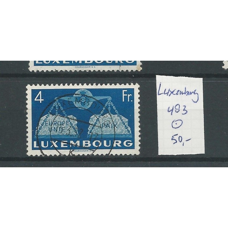 Luxemburg 483 Europäise Einigung 4Fr VFU/gebr CV 50 € Luxemburg 483 Europäise Einigung 4Fr VFU/gebr CV 50 €