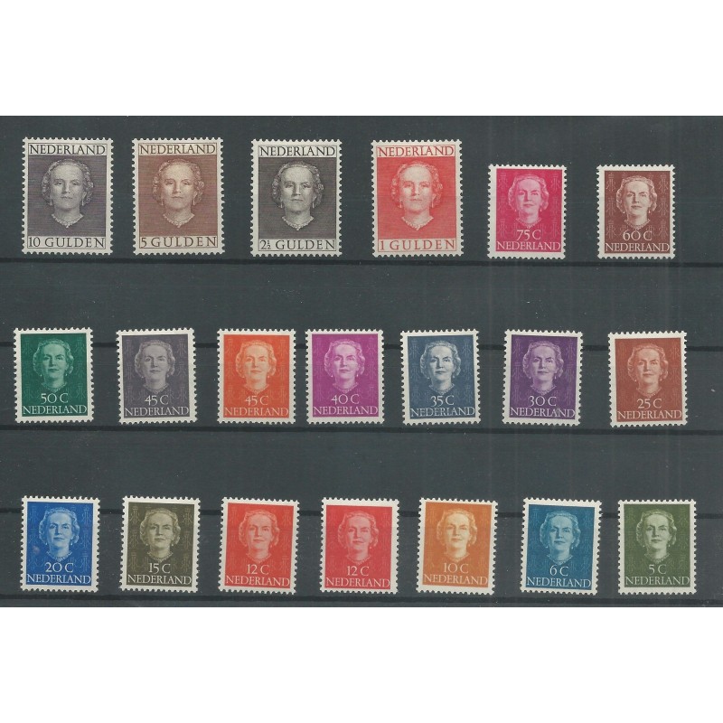 Nederland 518-537 "EN FACE" serie LUXE  MH/ongebr  CV 500 €