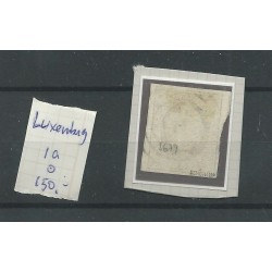 Luxemburg  1a  Willem III 1852  VFU/gebr   CV 150 €