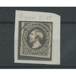 Luxemburg  1c-19  Willem III 1852  VFU/gebr   CV 70 € nice cancel