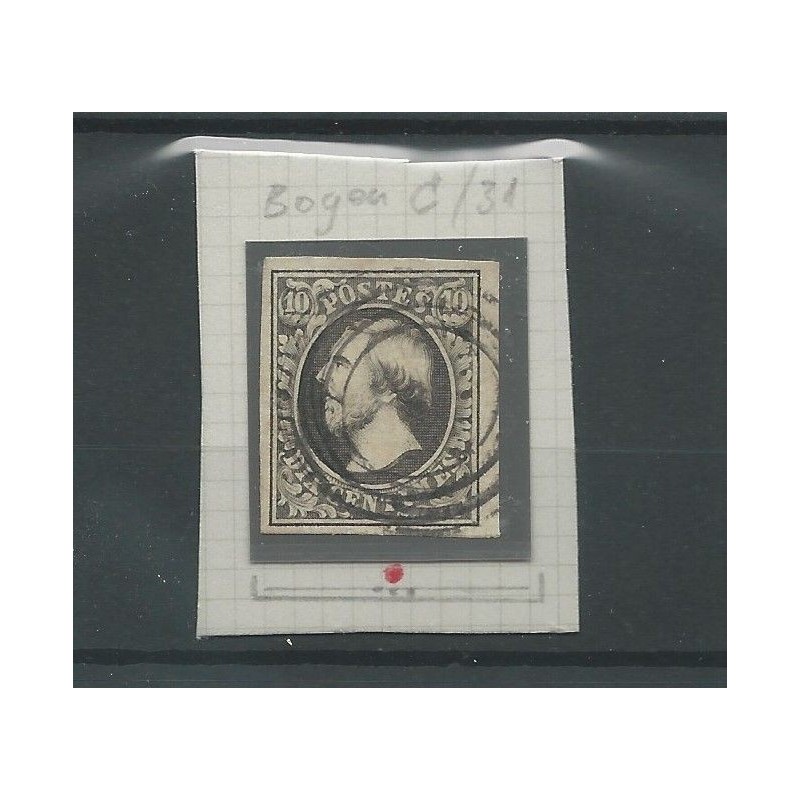 Luxemburg 1c-31 Willem III 1852 VFU/gebr CV 70 € plate fault Luxemburg 1c-31 Willem III 1852 VFU/gebr CV 70 € plate fault