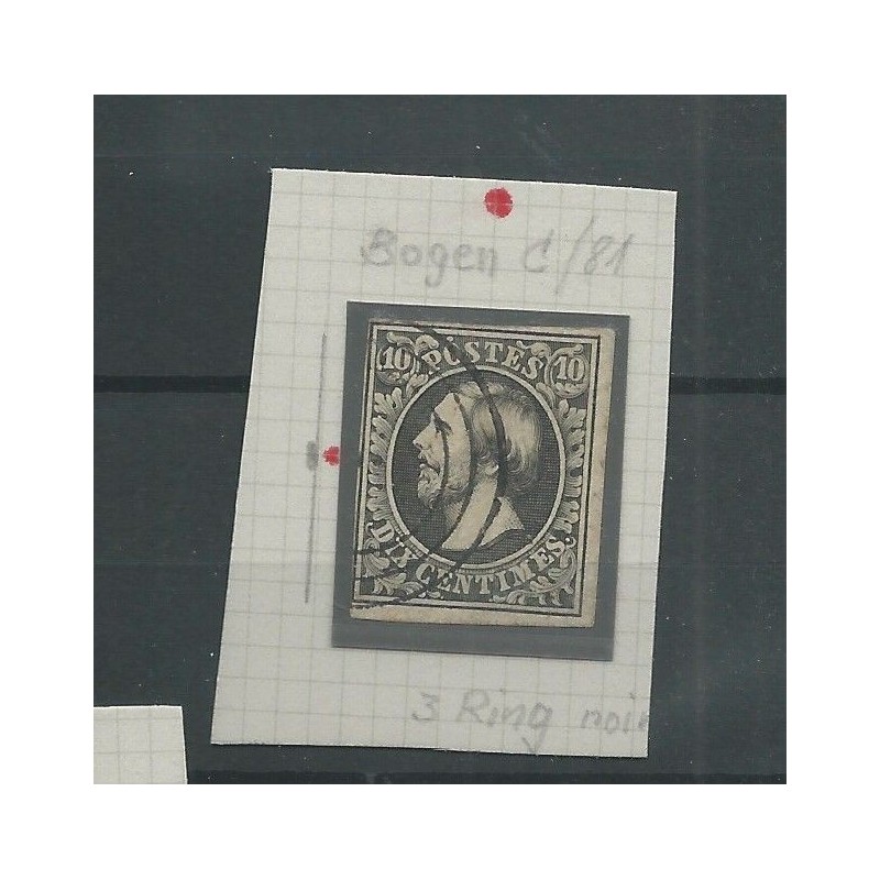 Luxemburg 1c-81 Willem III 1852 VFU/gebr CV 70 € plate fault Luxemburg 1c-81 Willem III 1852 VFU/gebr CV 70 € plate fault