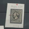 Luxemburg  1c-81  Willem III 1852  VFU/gebr   CV 70 € plate fault