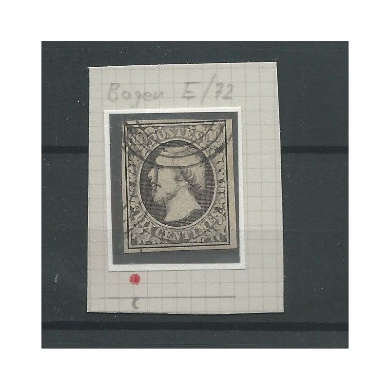 Luxemburg 1e Willem III 1852 VFU/gebr CV 70+ € plate fault Luxemburg 1e Willem III 1852 VFU/gebr CV 70+ € plate fault