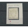 Luxemburg  1e Willem III 1852  VFU/gebr   CV 70+ € plate fault