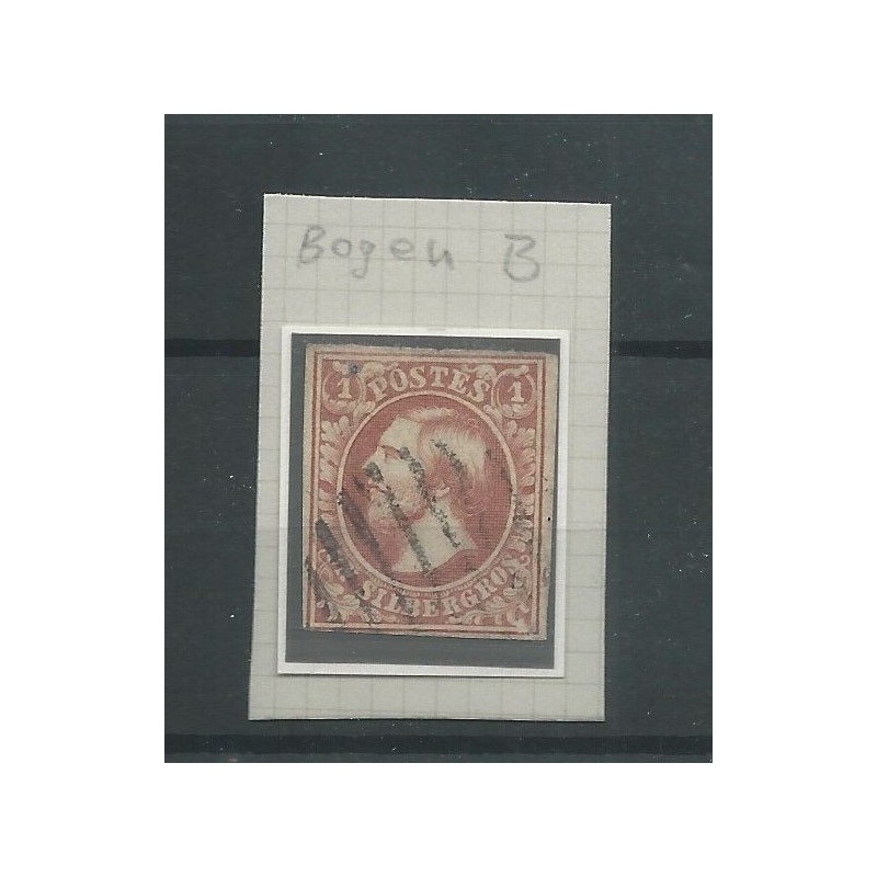 Luxemburg 2b Willem III 1852 VFU/gebr CV 95 € Luxemburg 2b Willem III 1852 VFU/gebr CV 95 €