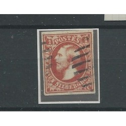 Luxemburg  2e Willem III 1852  VFU/gebr   CV  95 €