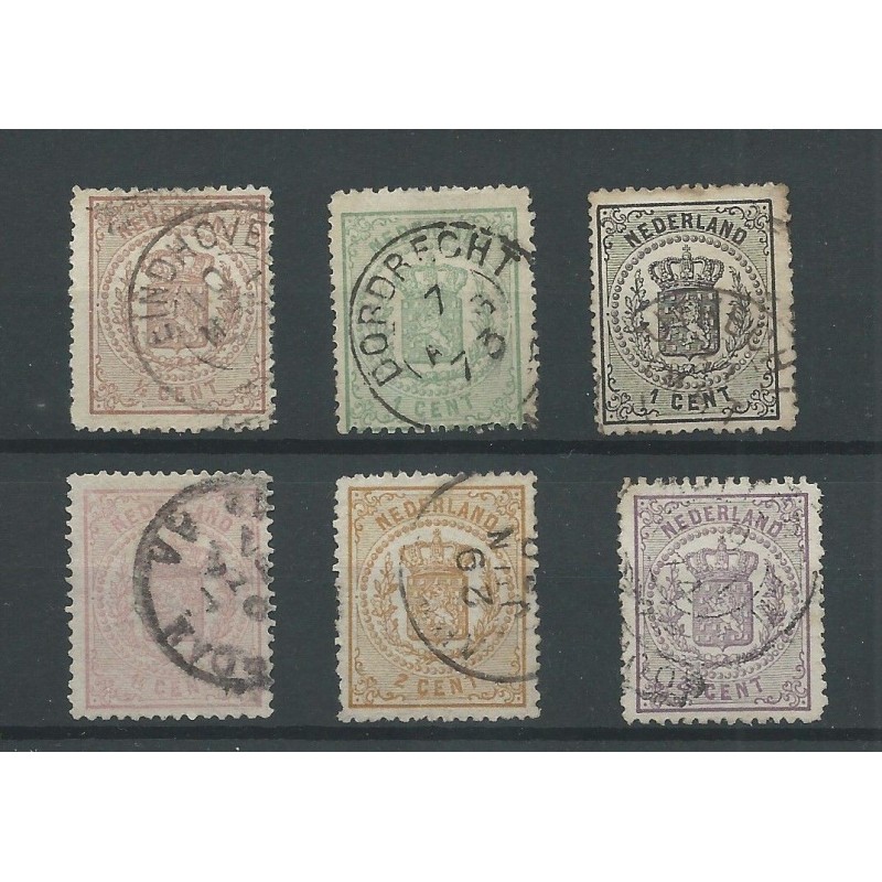 Nederland 13-18 Wapens 1869 VFU/gebr CV 317 € Nederland 13-18 Wapens 1869 VFU/gebr CV 317 €