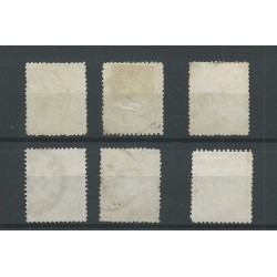 Nederland  13-18  Wapens 1869  VFU/gebr  CV  317 €