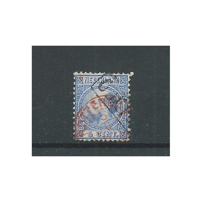 Nederland 7 met "ROTTERDAM 1868" in rood VFU/gebr CV 50+ € Nederland 7 met "ROTTERDAM 1868" in rood VFU/gebr CV 50+ €
