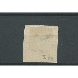 Nederland 1 plt II-63 "TERBORGH-B"  VFU/gebr CV  100+ €