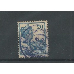 Ned. Indie  121 met "Postagentschap-Batavia-Rotterdam  VFU/gebr CV  ?? €