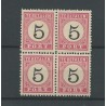 Ned. Indie  P6-III  blok van 4  MNH/postfris  CV  10+ €