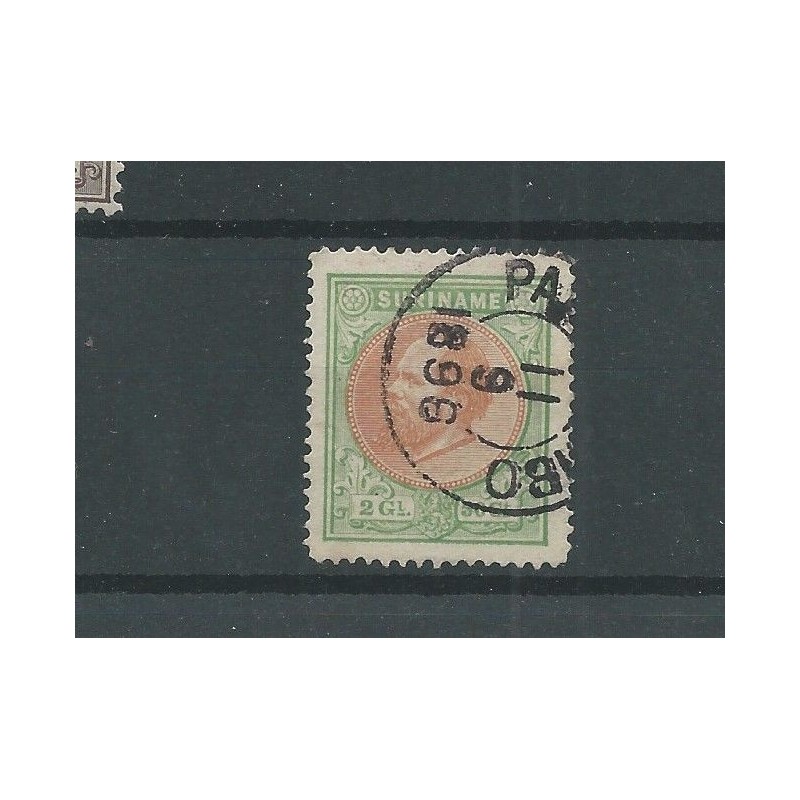 Suriname 15B Willem III 2,5Gld VFU/gebr CV 85 € Suriname 15B Willem III 2,5Gld VFU/gebr CV 85 €