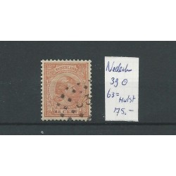 Nederland 39 met puntstempel 63/Hulst  VFU/gebr  CV 75 €