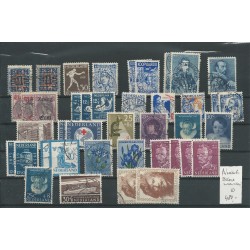 Nederland PARTIJTJE van 36 HOGE waardes series VFU/gebr CV 480 €