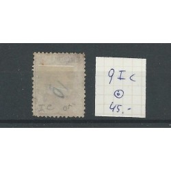 Nederland 9IC met puntstempel 44  VFU/gebr  CV 40 €