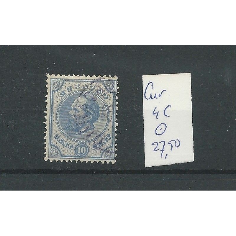 Curacao 4C Willem III 1873 10ct LUXE VFU/gebr CV 27,5 € Curacao 4C Willem III 1873 10ct LUXE VFU/gebr CV 27,5 €