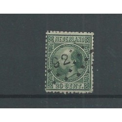 Nederland 10II-C met puntstempel 92 VFU/gebr  CV 45 €