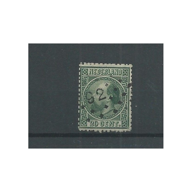 Nederland 10II-C met puntstempel 92 VFU/gebr CV 45 € Nederland 10II-C met puntstempel 92 VFU/gebr CV 45 €