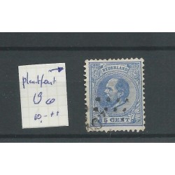 Nederland 19 met plaatfout bove N van Nederland  VFU/gebr  CV 10++€