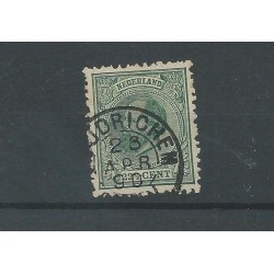Nederland 25H  "WOUDRICHEM 1890" kleinrond VFU/gebr  CV 70 €