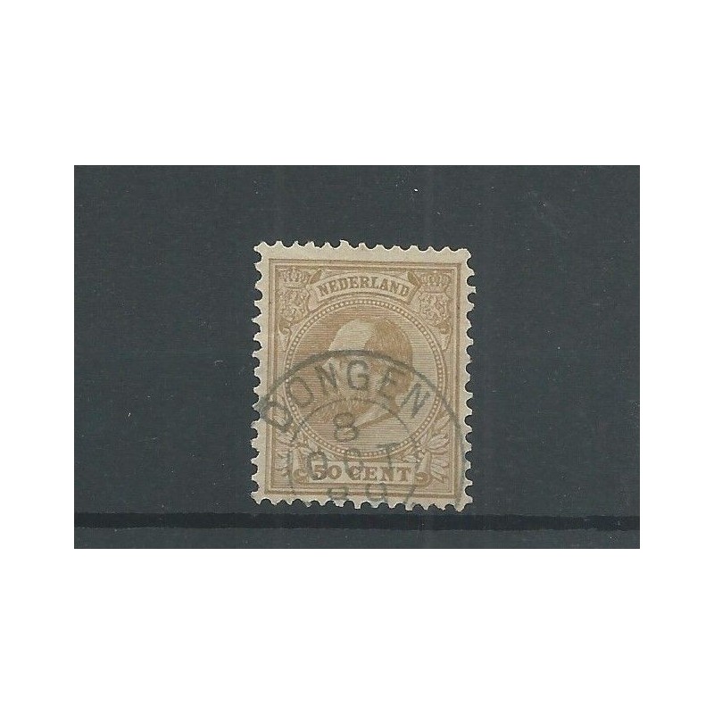Nederland 27H met "DONGEN 1889"  VFU/gebr  CV 20 €