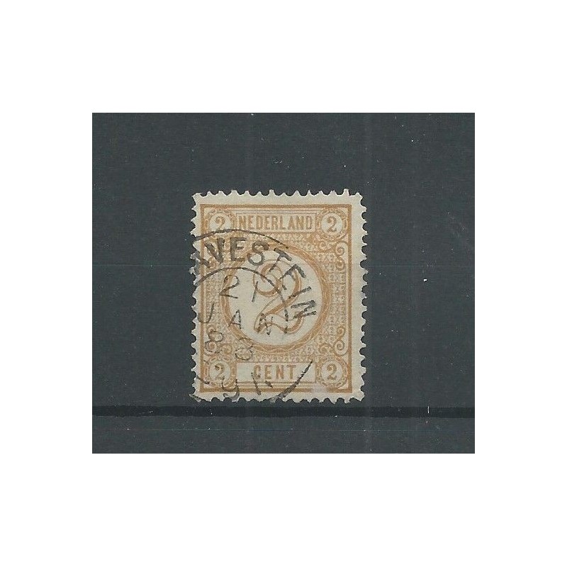 Nederland 32 met "RAVESTEIN 1880" kleinrond VFU/gebr  CV 14+ €