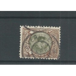 Nederland 46B met "OVERVEEN 1897" grootrond VFU/gebr  CV 30+ €